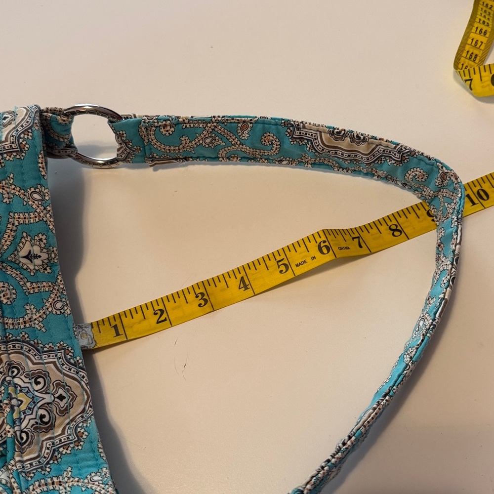 Vera Bradley retired pattern Totally Turq in Maggie style bag. Reversible. - Picture 8 of 10